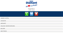 Tablet Screenshot of hoteldiamant.de