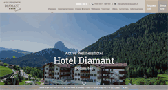Desktop Screenshot of hoteldiamant.it